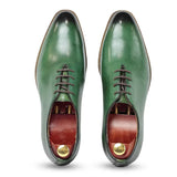 Classic Handmade Leather Lace-Up Oxford Shoes – Polished Walnut