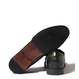 Croco Premium Slip-On Leather Loafers