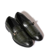 Croco Premium Slip-On Leather Loafers