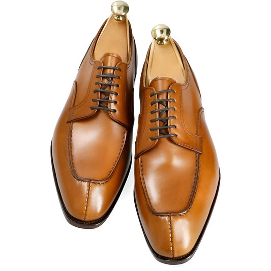 DERBY SHOES IN COGNAC