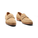 Denver Penny Loafer - Castorino Suede Cashew Hand Welted