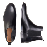 Black leather men Chelsea boots