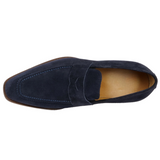 Hampton Penny Loafer – Navy Blue Suede