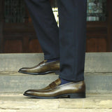 Hampton Penny Loafer – Olive Green