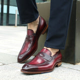 Hampton Penny Loafer – Oxblood Patina