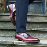Hampton Penny Loafer – Oxblood Patina
