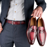 Hampton Penny Loafer – Oxblood Patina