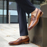 Hampton Penny Loafer – Tan Patina