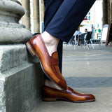 Hampton Penny Loafer – Chestnut Patina