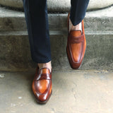 Hampton Penny Loafer – Chestnut Patina