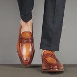 Hampton Penny Loafer – Chestnut Patina