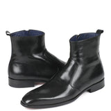 Handmade Leather Side Zipper Boots For Men