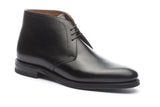 Fylde Height-Increasing Chukka Boots – Black Leather