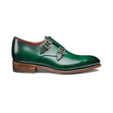 Castle Height-Increasing Monk Straps – Emerald Green Leather