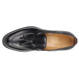 Men’s black leather tassel loafers – Henley by LexaItaliano