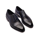 Horacio Cap-toe Adelaide Oxford - Navy | Hand Welted
