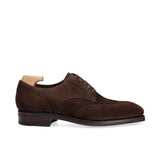 WINGTIP DERBY SHOES IN BROWN SUEDE