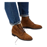MARTIN Camel laced boots for men