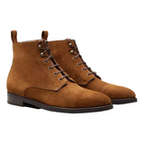 MARTIN Camel laced boots for men