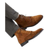 MARTIN Camel laced boots for men