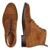 MARTIN Camel laced boots for men