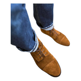 MARTIN Camel laced boots for men