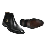 Men’s Buckle Boots in Black