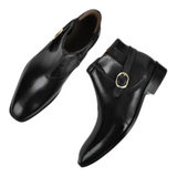 Men’s Buckle Boots in Black