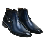 Men’s Buckle Boots in Blue