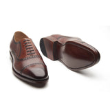 Nouveau Quarter Brogue - Smoky Whiskey Hand Welted