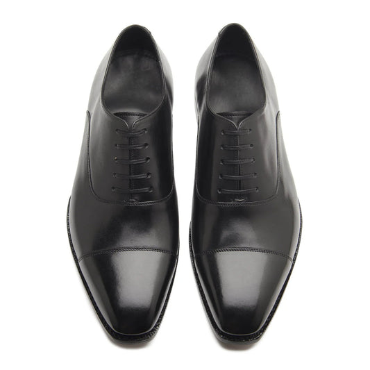 Oscar Cap-toe Oxford - Black Hand Welted