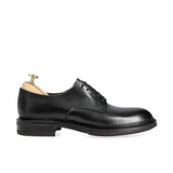 PLAIN TOE DERBY SHOES IN BLACK VEGANO