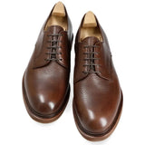PLAIN TOE DERBY SHOES IN BROWN ELBAMAT
