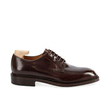 PLAIN TOE DERBY SHOES IN BURGUNDY SHELL CORDOVAN