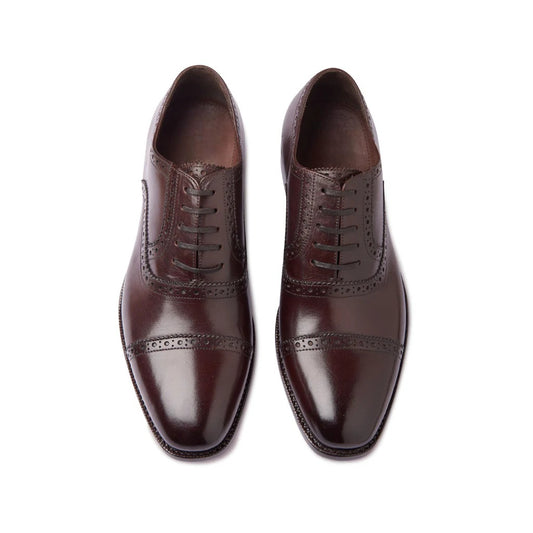 Piero Cap-toe Oxford - Brown | Goodyear Welted