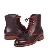 Premium Leather Lace-Up Ankle Boots For Men