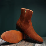 Pure Handmade Leather Cuban Boots for Men's