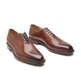 Romanoff-X Whole-cut Oxford - Antique Tan | Novegese Stitch