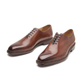 Romanoff-X Whole-cut Oxford - Antique Tan | Novegese Stitch