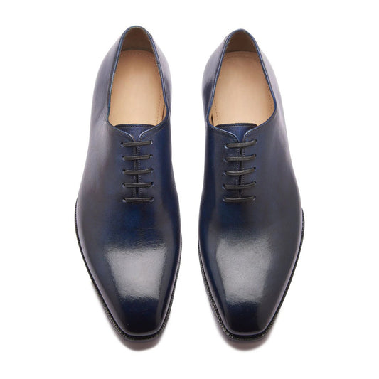 Romanoff Whole-cut Oxford - Afterdark Blue | Hand Welted