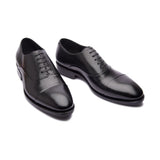 Romero Cap-toe Oxford - Black | Hand Welted