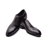 Romero Cap-toe Oxford - Black | Hand Welted
