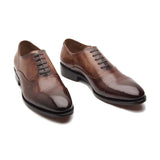 Romero Cap-toe Oxford - Cocoa Beige | Hand Welted