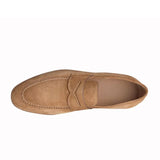Suede Tan Loafer Slip-on Shoes