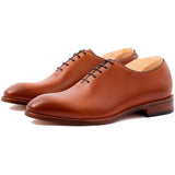 Tan Leather Drayton One Cut Oxfords - Formal Shoes
