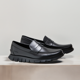 Black Chunky Leather Loafers | Sleek Sophistication with a Bold Edge