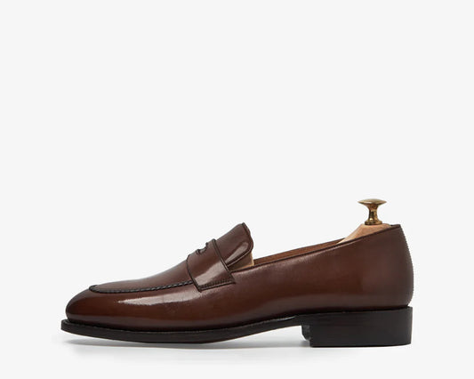 Cardiff Brown Slip-On Shoes