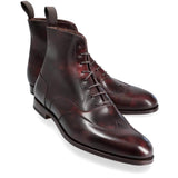 Lexaitaliano Balmoral Boots with Wingtip in Burgundy Museum