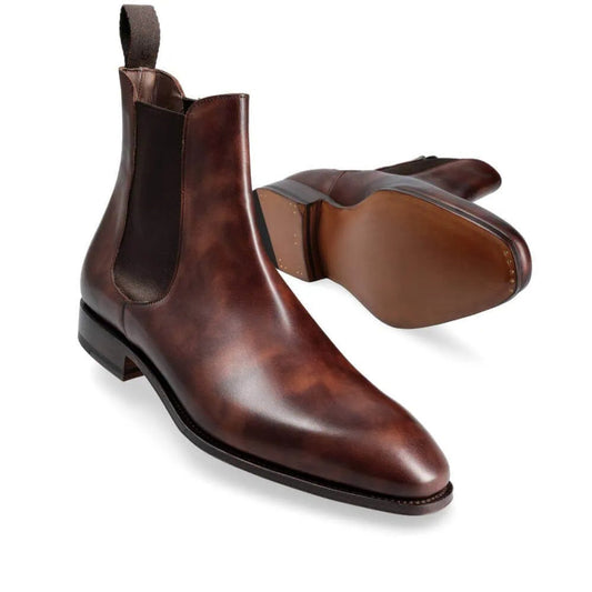 Lexaitaliano Dress Boots in Tobacco Suede