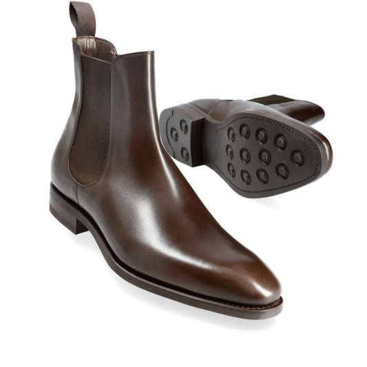 CHELSEA BOOTS IN BROWN BOX-CALF